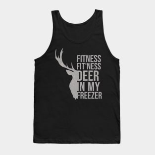 Funny Hunter Dad Im into fitness deer in my freezer Hunting Tank Top